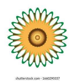 illustration vector graphic of Geometric Mandala Design. Circular ornament design element. Mandala flower decoration. fit for logo, icon or symbol, etc