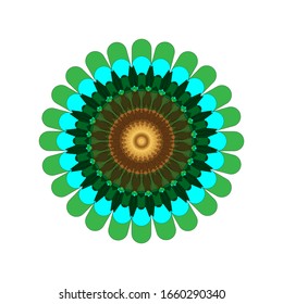 illustration vector graphic of Geometric Mandala Design. Circular ornament design element. Mandala flower decoration. fit for logo, icon or symbol, etc