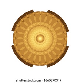 illustration vector graphic of Geometric Mandala Design. Circular ornament design element. Mandala flower decoration. fit for logo, icon or symbol, etc