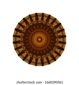 illustration vector graphic of Geometric Mandala Design. Circular ornament design element. Mandala flower decoration. fit for logo, icon or symbol, etc