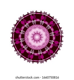 illustration vector graphic of Geometric Mandala Design. Beautifully fragmented geometrical art form encompassing abstract shapes. Mandala flower decoration. fit for logo, icon or symbol, etc
