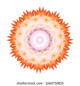 illustration vector graphic of Geometric Mandala Design. Beautifully fragmented geometrical art form encompassing abstract shapes. Mandala flower decoration. fit for logo, icon or symbol, etc