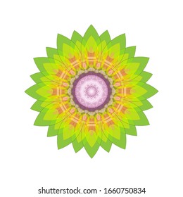 illustration vector graphic of Geometric Mandala Design. Beautifully fragmented geometrical art form encompassing abstract shapes. Mandala flower decoration. fit for logo, icon or symbol, etc