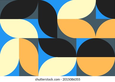 illustration vector graphic of geometry minimalistic artwork poster with simple shape and figure. perfect for web banner, business presentation, branding package, fabric print, wallpaper