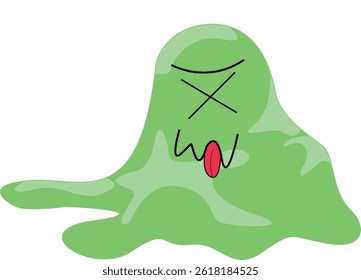Ilustração de gráficos vetoriais de germes, vírus, ameba, bactérias que são malignas, adequadas para a saúde e mundo da biologia.