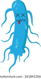 Illustration of vector graphic of germs, viruses, amoeba, bacteria which are evil, suitable for health and biology world.