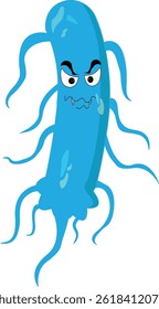 Illustration of vector graphic of germs, viruses, amoeba, bacteria which are evil, suitable for health and biology world.
