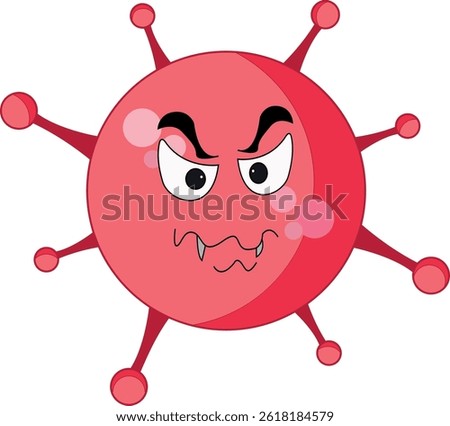 Illustration of vector graphic of germs, viruses, amoeba, bacteria which are evil, suitable for health and biology world.
