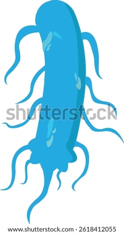 Illustration of vector graphic of germs, viruses, amoeba, bacteria which are evil, suitable for health and biology world.