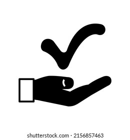 Illustration Vector Graphic of Gesture Check and Hand icon