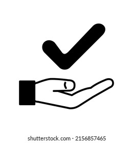 Illustration Vector Graphic of Gesture Check and Hand icon