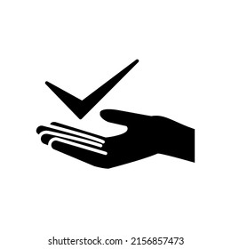 Illustration Vector Graphic of Gesture Check and Hand icon