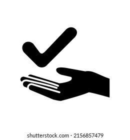 Illustration Vector Graphic of Gesture Check and Hand icon