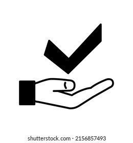 Illustration Vector Graphic of Gesture Check and Hand icon
