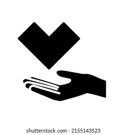 Ilustración Vector Gráfico del icono Amor gesto y Mano