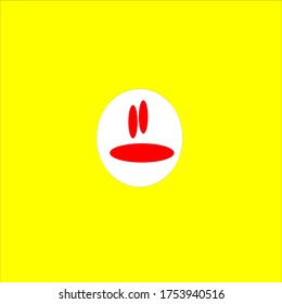 illustration vector graphic of ghost design with yellowbackground