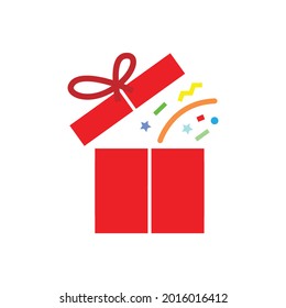 illustration vector graphic of gift box perfect for surprise and birthday party