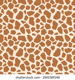 illustration vector graphic of giraffe skin seamless pattern