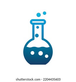 Ilustración del Vector gráfico del icono de la máscara de vidrio. Apto para productos químicos, científicos, de laboratorio, etc.