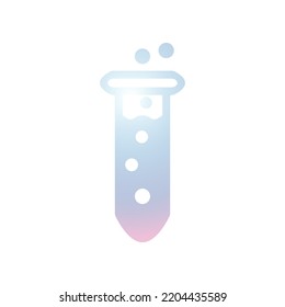 Illustration Vector graphic of Glass Tube icon. Fit for chemical, science, laboratory etc.