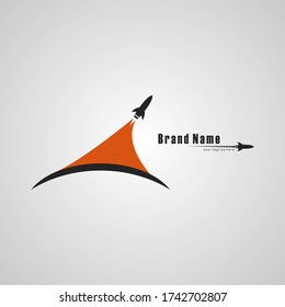 Illustration vector graphic of Gliding Rocket