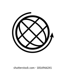 Illustration Vector graphic of globe icon template