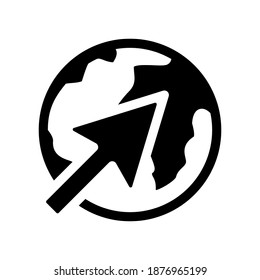 Illustration Vector graphic of globe icon