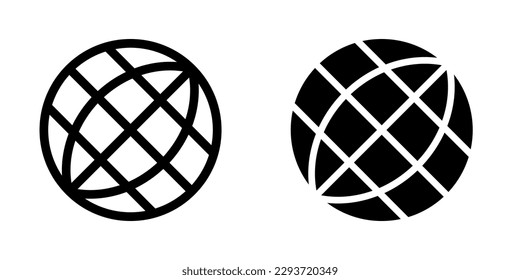 Illustration Vector graphic of globe icon. Fit for world, travel, networking, navigation, logistics etc.