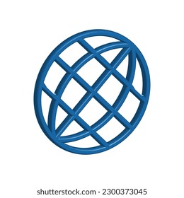 Illustration Vector graphic of globe icon. Fit for world, travel, networking, navigation, logistics etc.