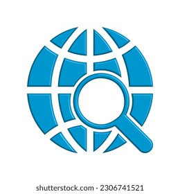 Illustration Vector graphic of globe icon. Fit for world, travel, networking, navigation, logistics etc.