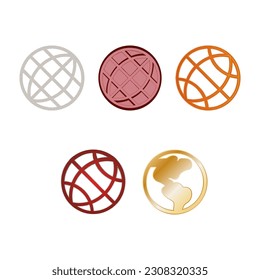 Ilustración Vector gráfico del icono del globo. Apto para el mundo, viajes, redes, navegación, logística, etc.