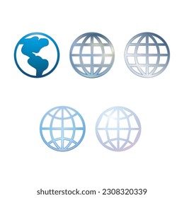 Illustration Vector graphic of globe icon. Fit for world, travel, networking, navigation, logistics etc.