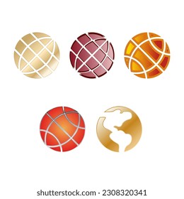 Illustration Vector graphic of globe icon. Fit for world, travel, networking, navigation, logistics etc.