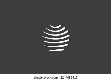 Illustration vector graphic of globe strip technology. Good for logo