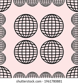 illustration vector graphic of globes 
