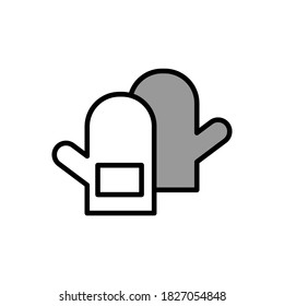 Illustration Vektorgrafik des Handschuhsymbol