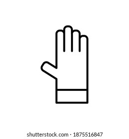 Illustration Vector graphic of glove icon