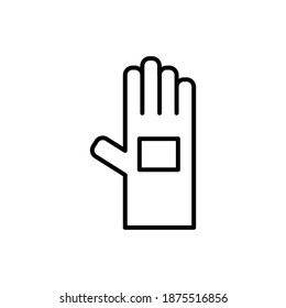 Illustration Vector graphic of glove icon