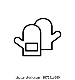 Illustration Vector graphic of glove icon