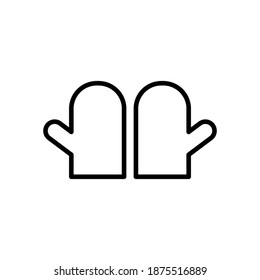 Illustration Vektorgrafik des Handschuhsymbol