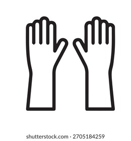 Ilustración Vector gráfico de Icono de guantes
