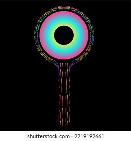 Illustration vector graphic of glow light spot,so colorful element ,good for icon, Symbol,etc.