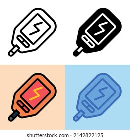 Illustration vector graphic of Glucometer Icon. Perfect for user interface, new application, etc