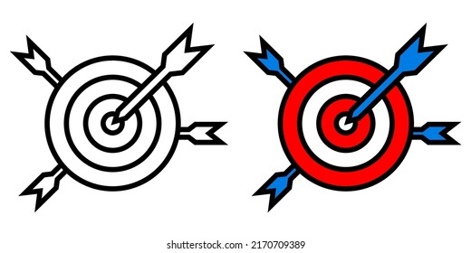 Illustration Vector Graphic of Goal, idea, objective Icon