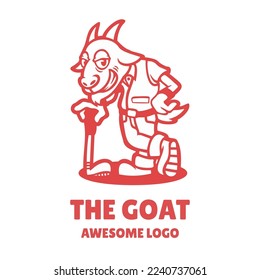 Illustration vector graphic of The Goat, good for logo design