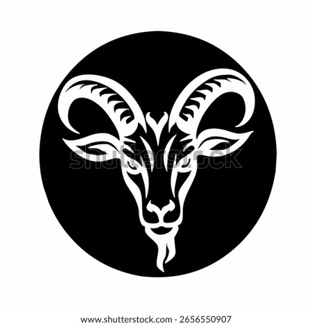Illustration vector graphic of goat head icon. goat logo.