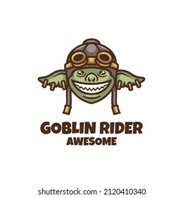 Illustration Vector Graphic of Goblin Rider, good for logo design