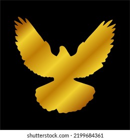 Illustration Vector Graphic of Golden Bird Icon.