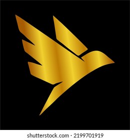 Illustration Vector Graphic of Golden Bird Icon.