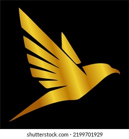 Illustration Vector Graphic of Golden Bird Icon.